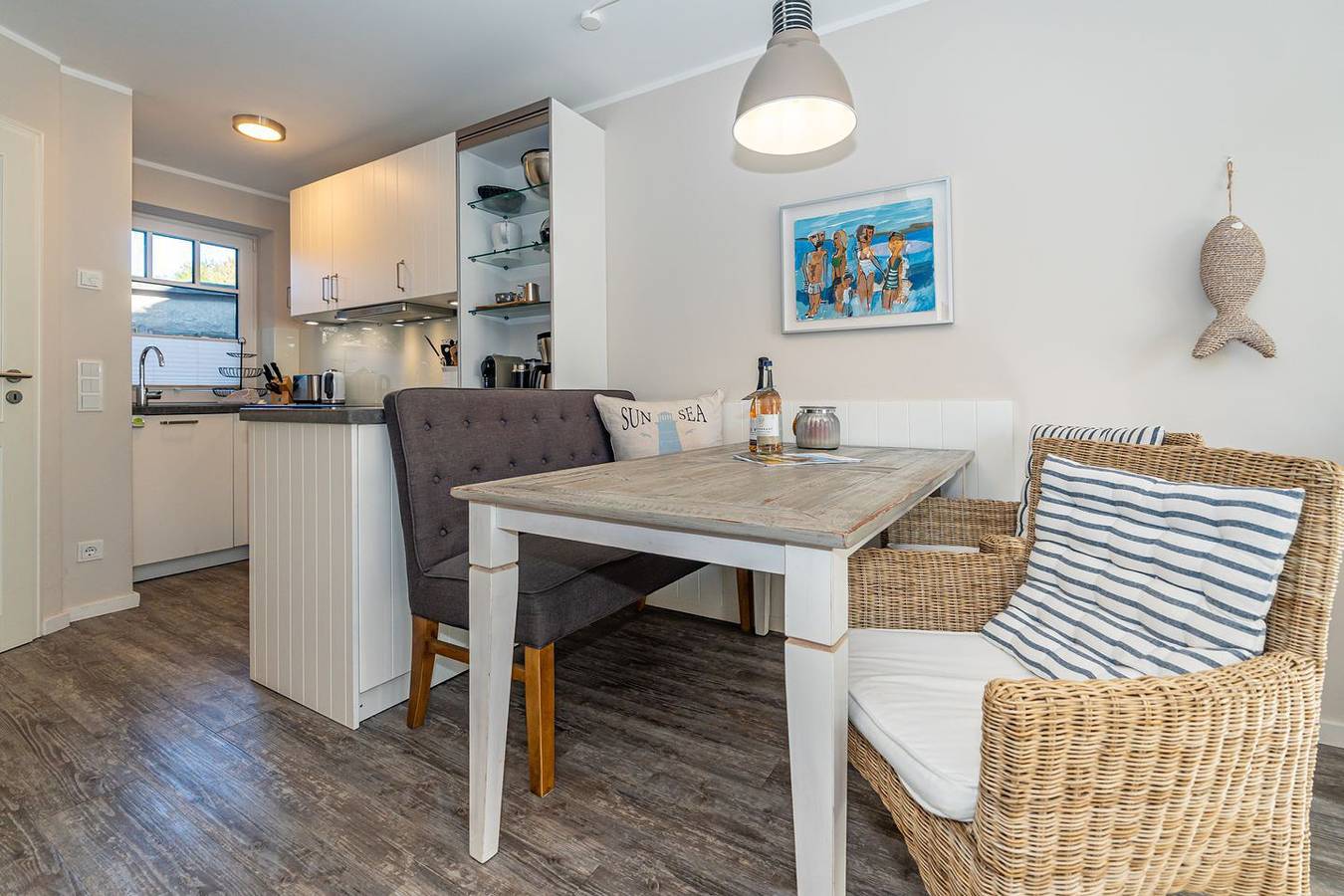 Ganze Wohnung, Ferienhaushälfte für bis zu 2 Personen mit Terrasse in zentraler Lage. in Westerland, Sylt (Gemeinde)