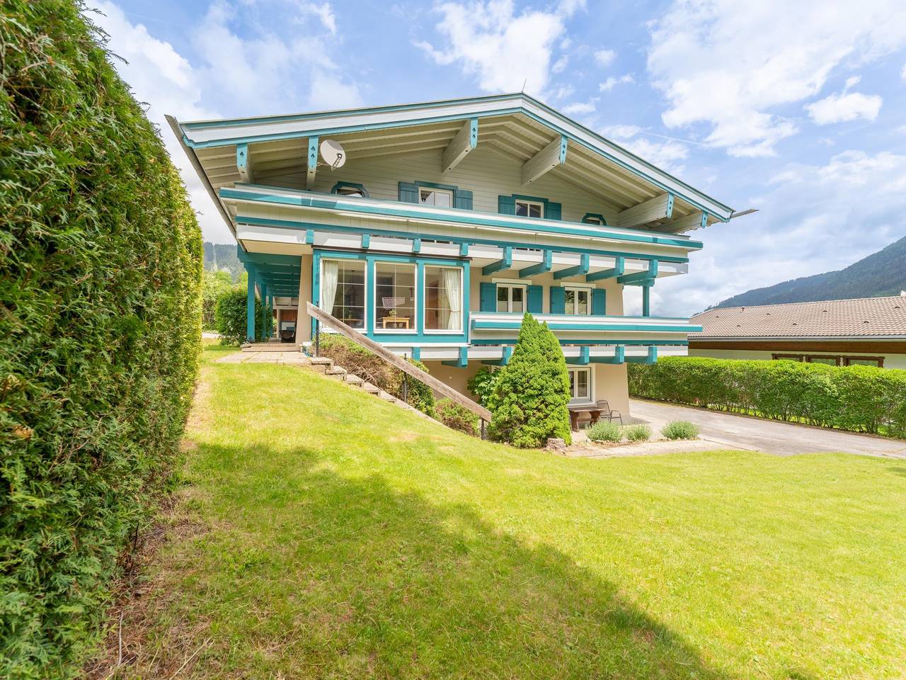 Ferienhaus mit Blick auf die Wasserfälle in Krimmler Wasserfälle, Krimml