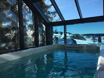 Ferienwohnung für 16 Personen, mit Sauna und Garten sowie Whirlpool, mit Haustier im Schwarzwald