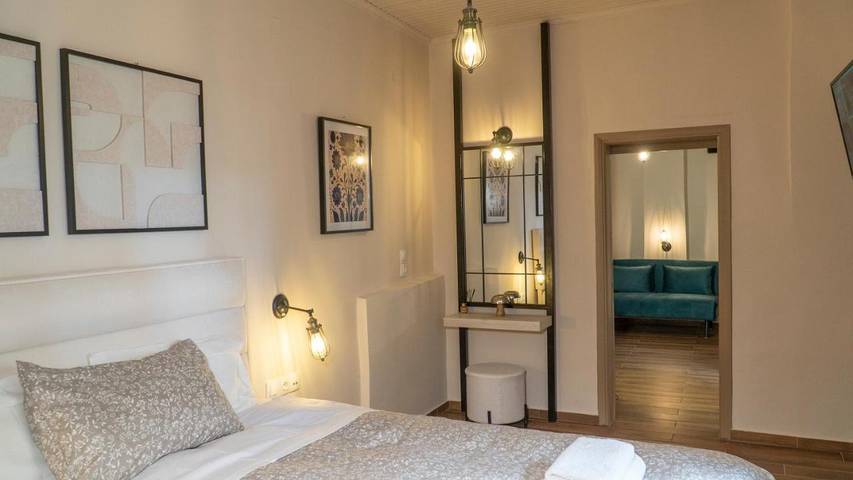 Chambre d’hôte pour 4 personnes, avec terrasse à Réthymnon