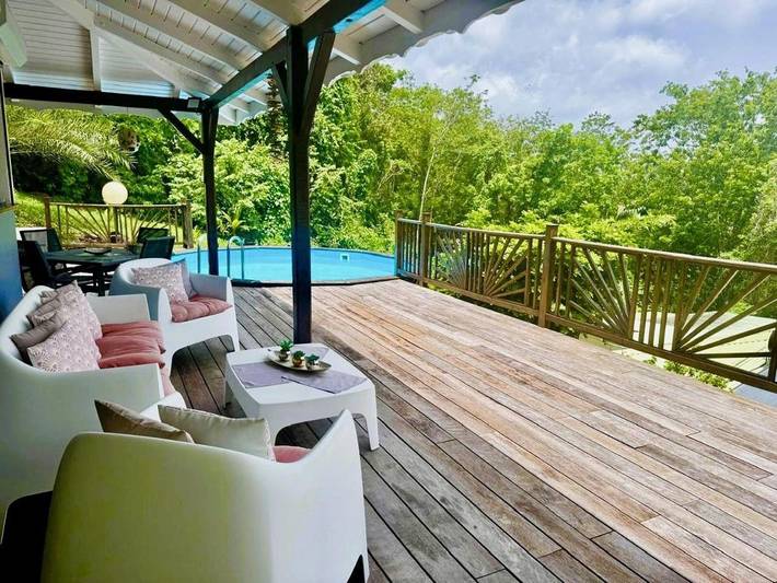 Villa pour 4 personnes, avec piscine ainsi que vue et jardin à Deshaies - 4