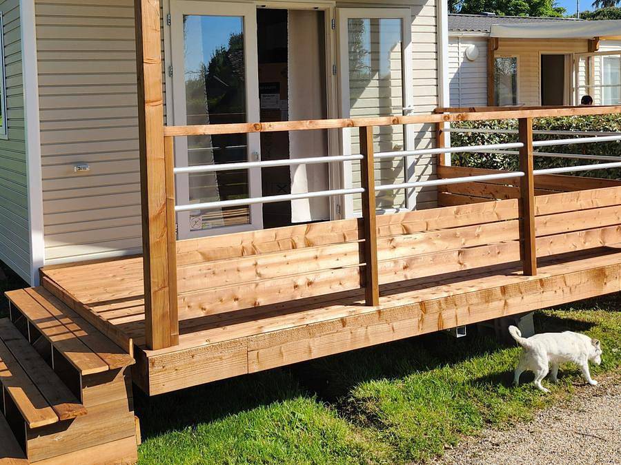 Camping Le Lomagnol - Mobilheim 4 personen in Beaumont-de-Lomagne, Tarn-et-Garonne