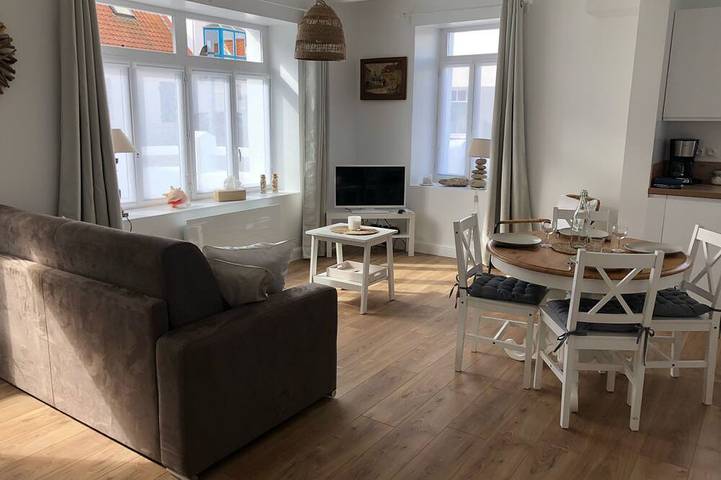 Location de vacances pour 4 personnes, avec Terrasse à Wissant