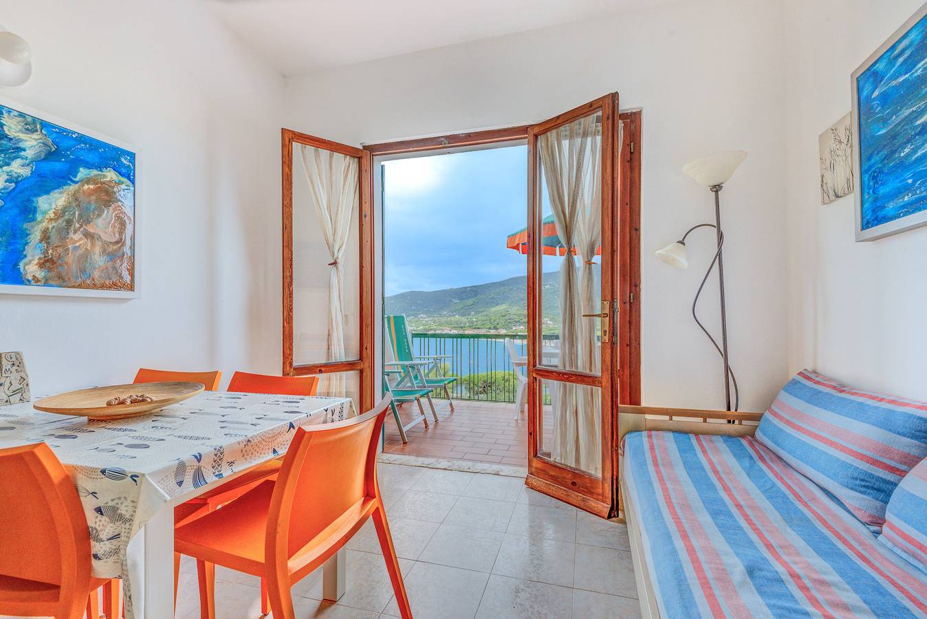 Ganze Wohnung, Die Terrasse über der Bucht von Marina di Campo in Marina di Campo, Elba