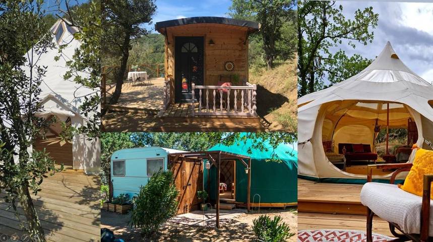 Cottage pour 4 personnes, avec vue et jardin à Ansignan
