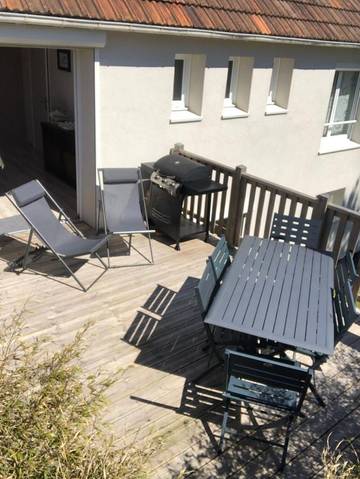 Gîte pour 6 personnes, avec vue et jardin à Lion-sur-Mer