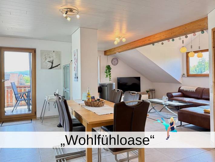 Ferienwohnung für 4 Personen, mit Ausblick und Balkon