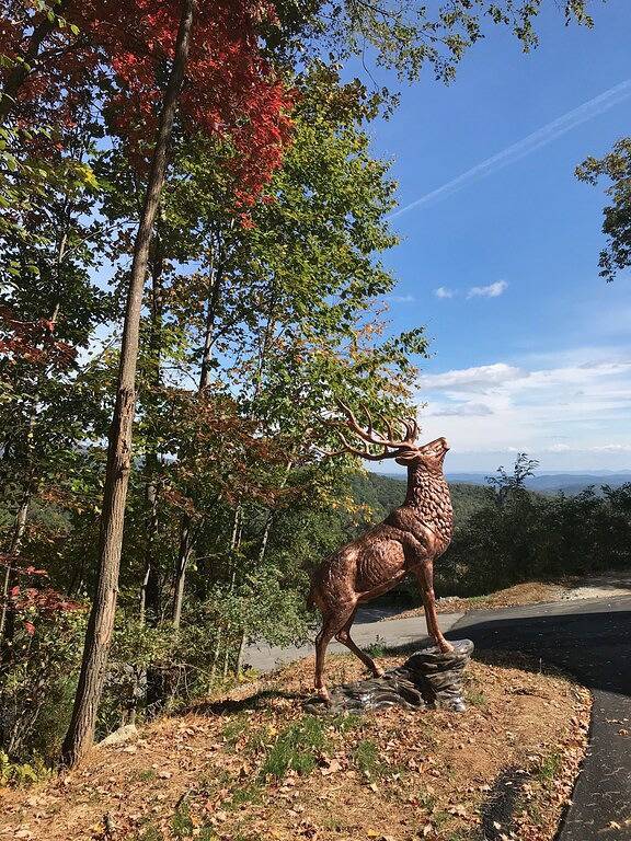 Schöne Blowing Rock Log Kabine mit spektakuläre Long Range View in Blue Ridge Parkway, Caldwell County