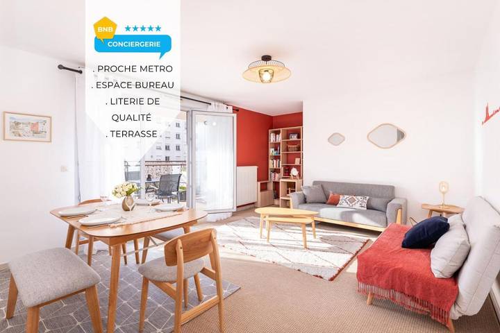 Gîte pour 6 personnes, avec balcon dans Cité Internationale