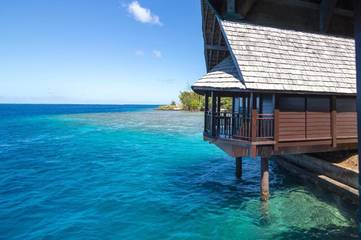 Gîte pour 3 personnes, avec terrasse et piscine dans Bora Bora