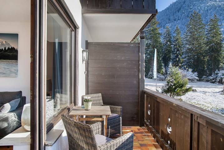 Ferienwohnung für 3 Personen, mit Balkon und Garten