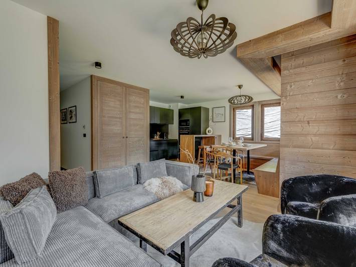 Location de vacances pour 6 personnes, avec balcon/terrasse et piscine à Megève