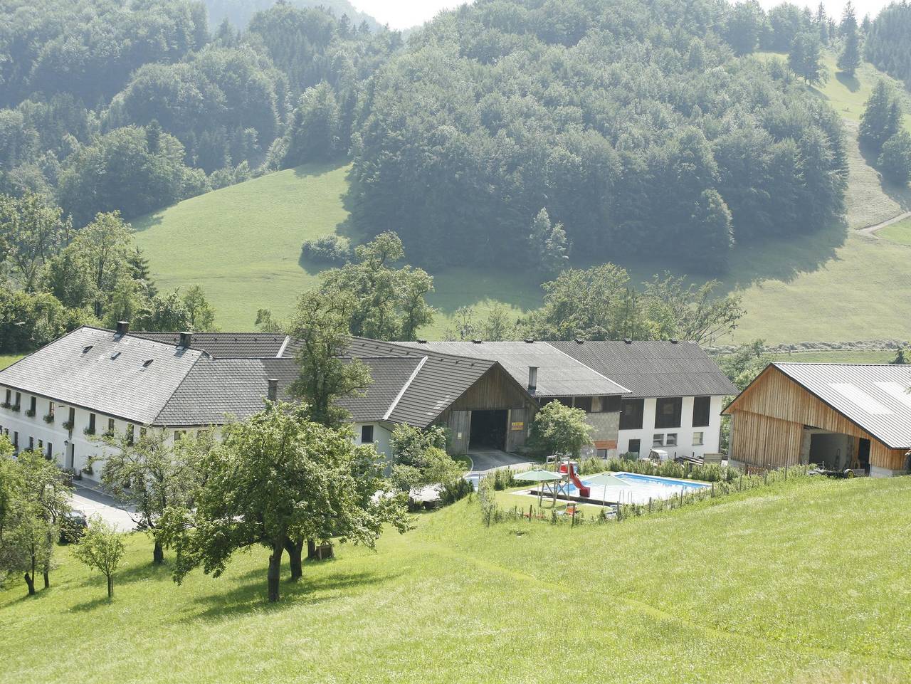 Gasthaus Pranzl-Kleinschönleiten - Dreibettzimmer, Dusche, Wc, Süd in Laussa, Steyr-Land