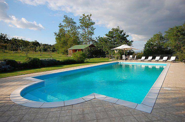 Ganze Ferienwohnung, Ferienwohnung 'Casa Blu' mit Schwimmbad in Bagnoregio, Viterbo Provinz