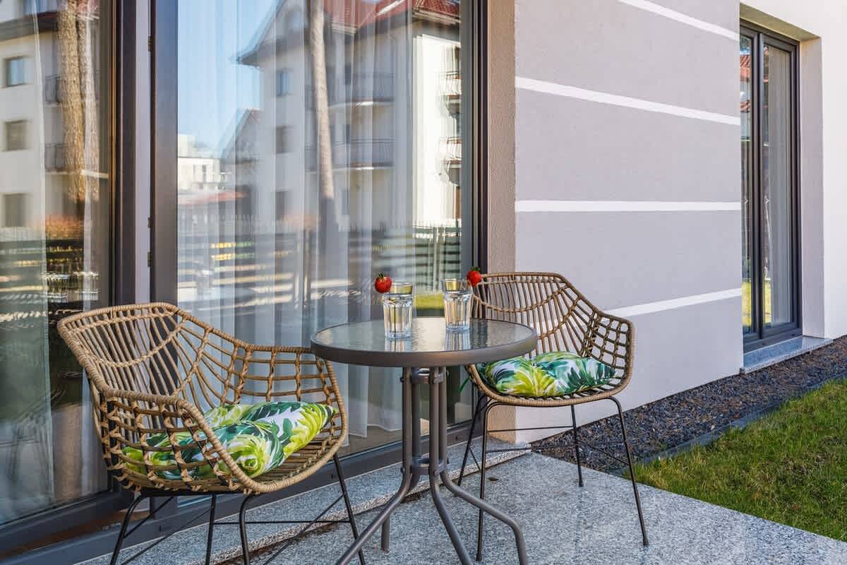 Cały apartament, Apartament wakacyjny dla 4 osób z balkon/ taras in Międzywodzie, Wyspa Wolin