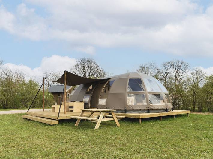 Zelt für 2 Personen, mit Terrasse und Pool, mit Haustier in Overijssel - 2