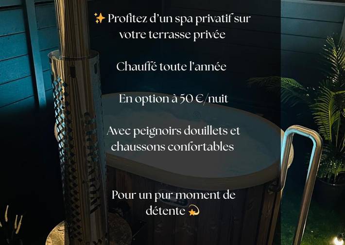 Gîte pour 4 personnes, avec jacuzzi ainsi que piscine et terrasse à Saint-Laurent-d'Andenay