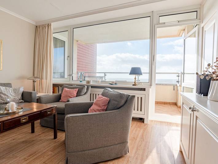 Ganze Ferienwohnung, Haus Uthlande Wohnung 25 - "Entspannung und Meerblick: Ihre Traumferienwohnung auf Föhr!" in Raucherstrand, Wyk auf Föhr