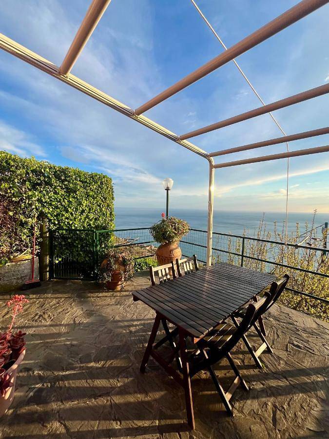 Ferienhaus für 4 Personen, mit Balkon und Terrasse sowie Garten und Ausblick