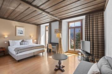 Hôtel pour 2 personnes, avec vue et jardin à Gruyères