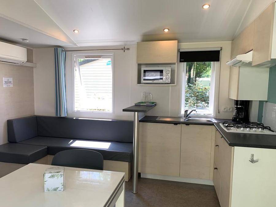 Camping Du Pre Des Moines - Mobilheim 2 personen - Coriandre *** 3 Schlafzimmer in Gouvieux, Oise