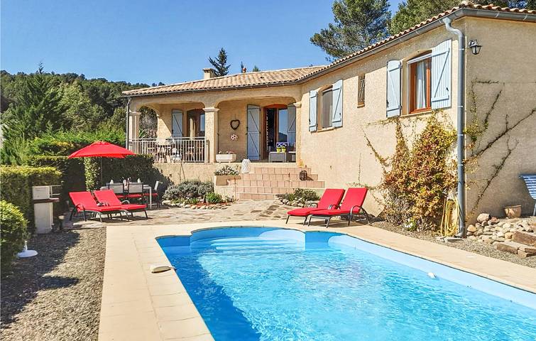 Maison de vacances pour 6 personnes, avec terrasse et piscine