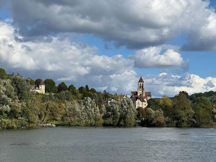 Gîte pour 2 personnes, avec vue et terrasse, animaux acceptés à Vétheuil