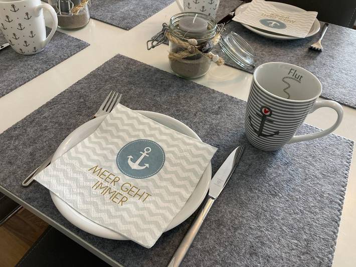 Ferienwohnung für 4 Personen, mit Balkon und Balkon/Terrasse sowie Sauna und Meerblick in Sahlenburg - 2