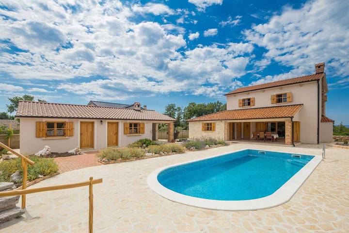 Beautiful rustic holiday house Hojevica in Kras, Krk