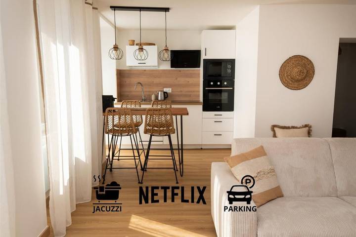 Appartement de vacances pour 4 personnes, avec jacuzzi