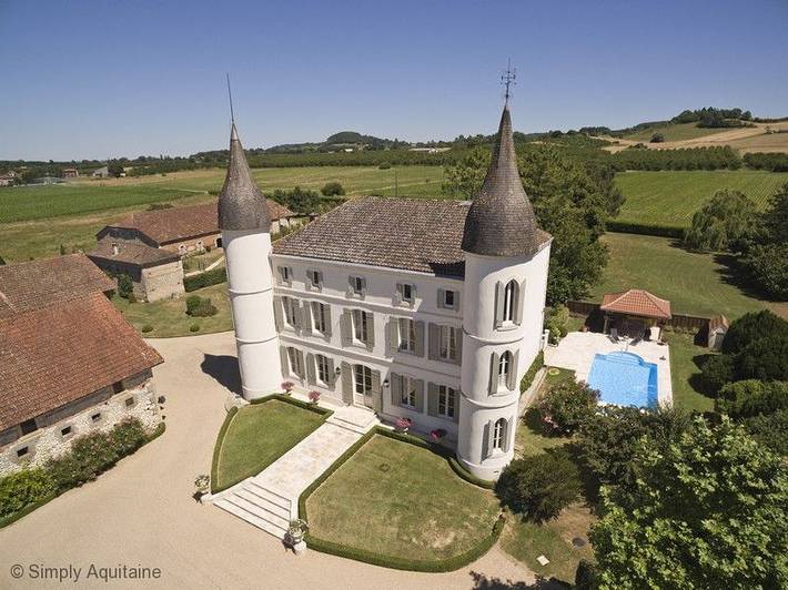 Château pour 16 personnes, avec Jardin dans le Lot-et-Garonne