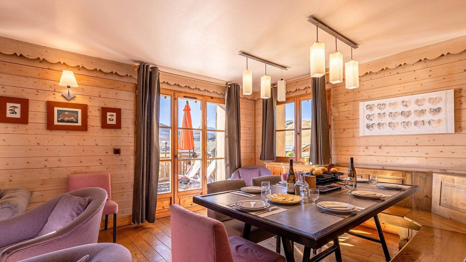 Chalet pour 12 personnes avec balcon in Huez, Parc national des Écrins