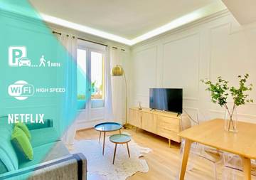 Gîte pour 4 personnes, avec jardin et vue, animaux acceptés dans Gare de Monaco Monte Carlo