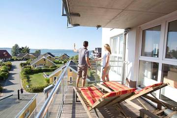 Ferienwohnung für 2 Personen, mit Seeblick und Balkon in Rechlin