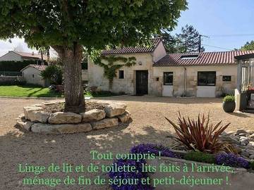 Gîte pour 4 personnes, avec jardin à Montamisé