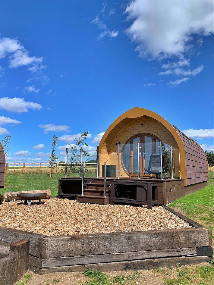 Glamping for 5 people, with terrace and garden in Yorkshire
