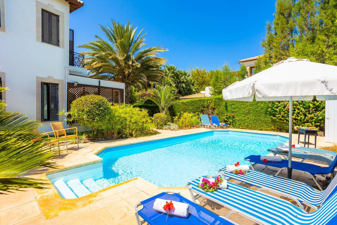 Villa für 8 Personen mit Meerblick in Πόλις Χρυσοχούς, Südzypern