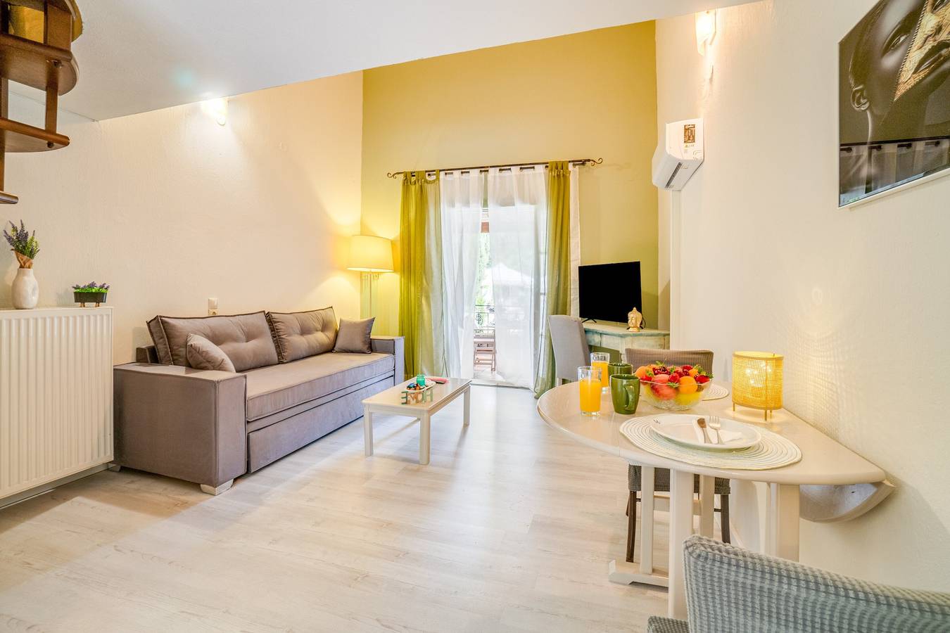 Apartment 'Corfu Club Maisonette 5' mit Gemeinschaftspool, Wlan und Klimaanlage in Limni (Korfu), Korfu