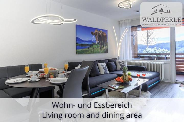 Ferienwohnung für 2 Personen, mit Pool und Terrasse sowie Ausblick und Sauna, mit Haustier in Schonach (Dorf) - 4