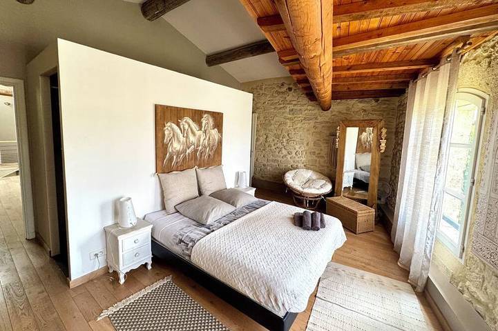 Gîte pour 17 personnes, avec jardin ainsi que piscine et jacuzzi à Gallargues-le-Montueux - 4