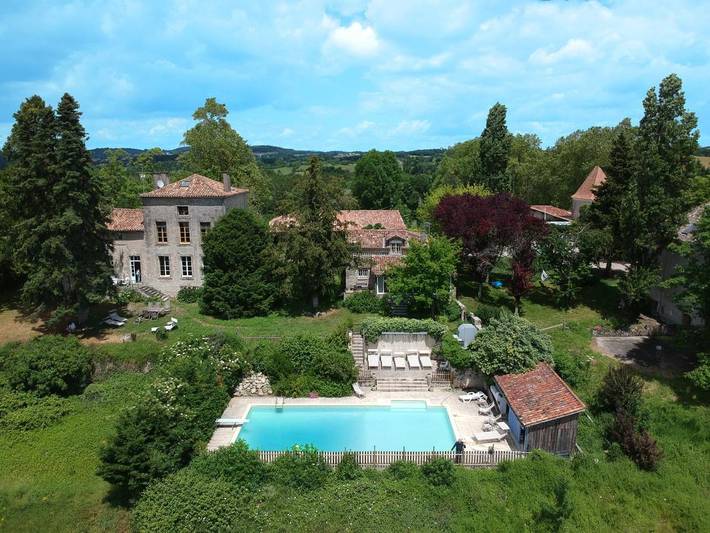 Maison de vacances pour 5 personnes, avec Balcon et Terrasse ainsi que Piscine et Vue