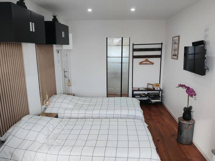 Appartement de vacances pour 2 personnes, avec vue ainsi que terrasse et jardin