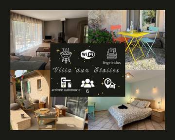 Cottage pour 6 personnes, avec jardin ainsi que piscine et vue à Chandolas