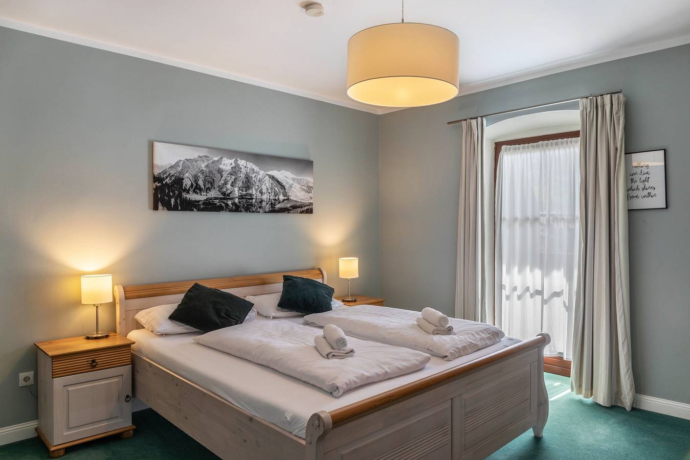 Room 7 Deluxe family room 2+1 (extra bed available for children) with mountain view & balcony  in Seefeld in Tirol, Innsbruck Land