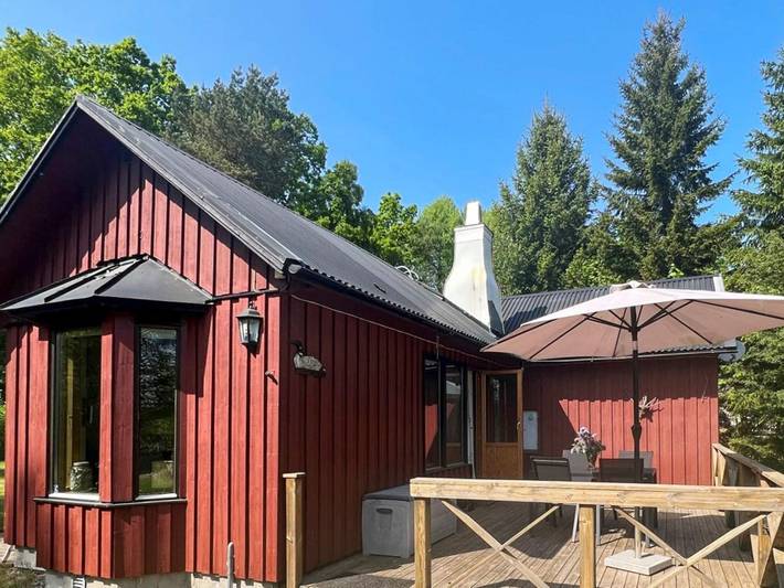 Ferienhaus für 4 Personen, mit Balkon und Garten am Bolmen