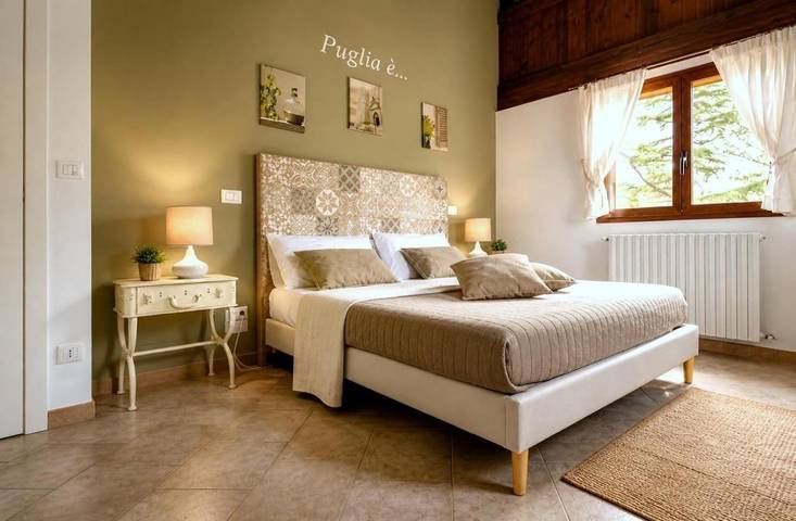 Location de vacances pour 3 personnes, avec piscine ainsi que jardin et vue, animaux acceptés à Andria - 4