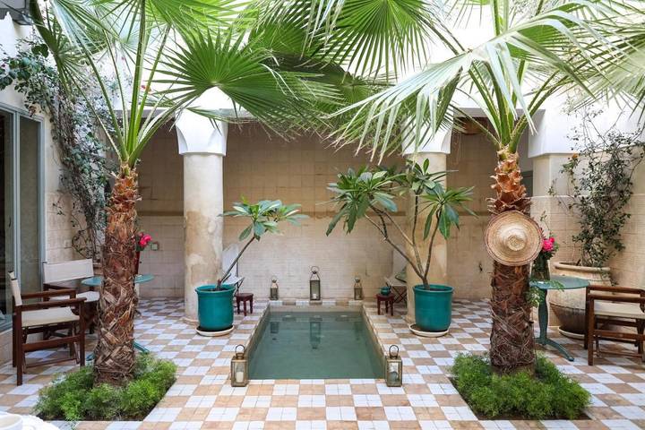 Maison d’hôte pour 2 personnes, avec terrasse ainsi que piscine et vue à Marrakech