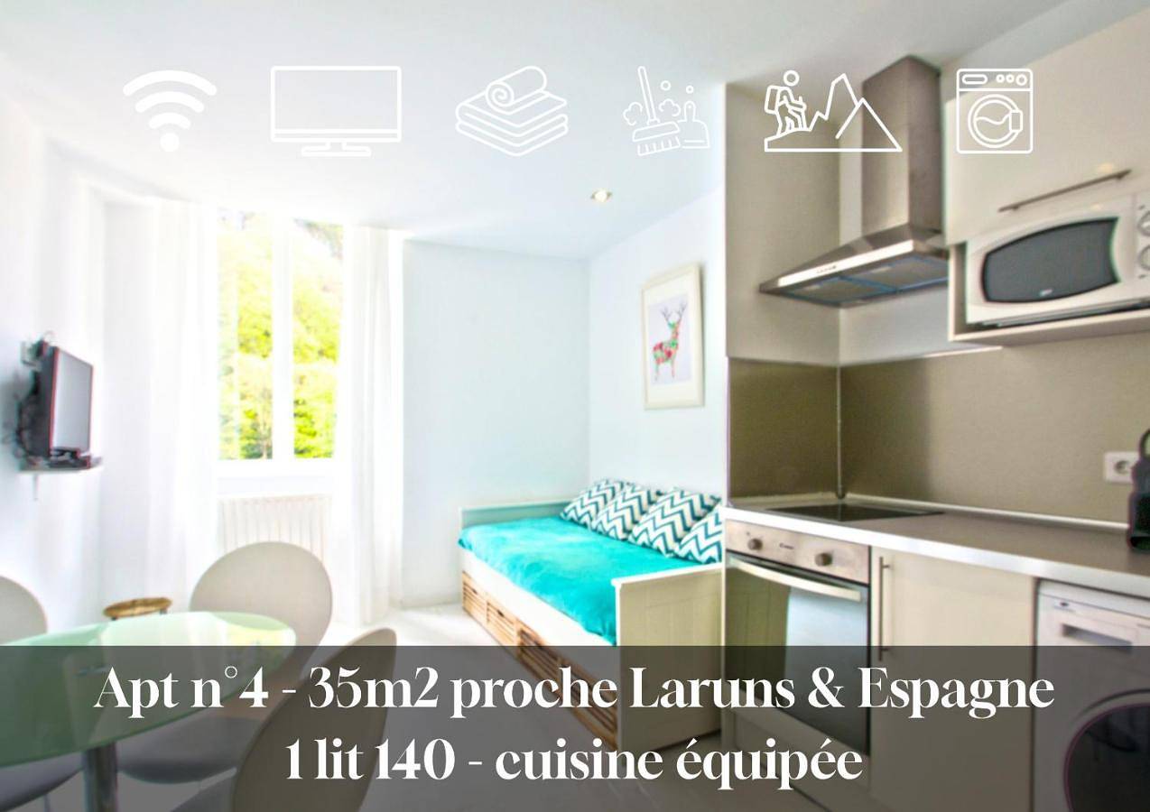 Appartement entier, Apt 4 Eaux-Chaudes proche Laruns et Espagne in Laruns, Béarn