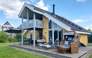 Ferienhaus für 6 Personen, mit Terrasse und Garten sowie Sauna und Whirlpool, mit Haustier an der Müritz