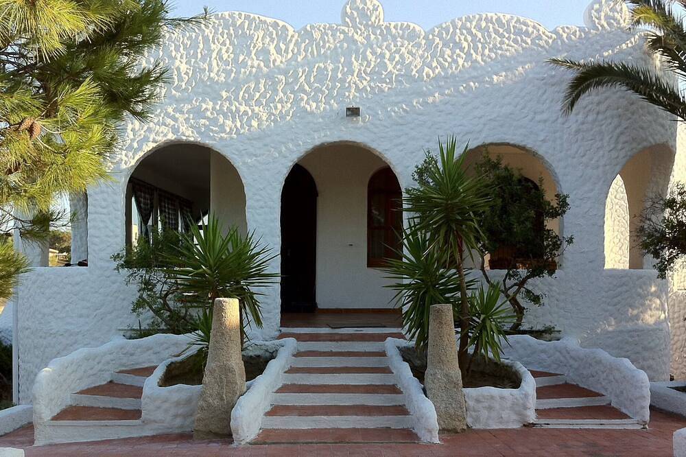 Crystal clear sea of Sardinia, sand desert, dunes and relaxation in Torre dei Corsari, Campidano di Terralba